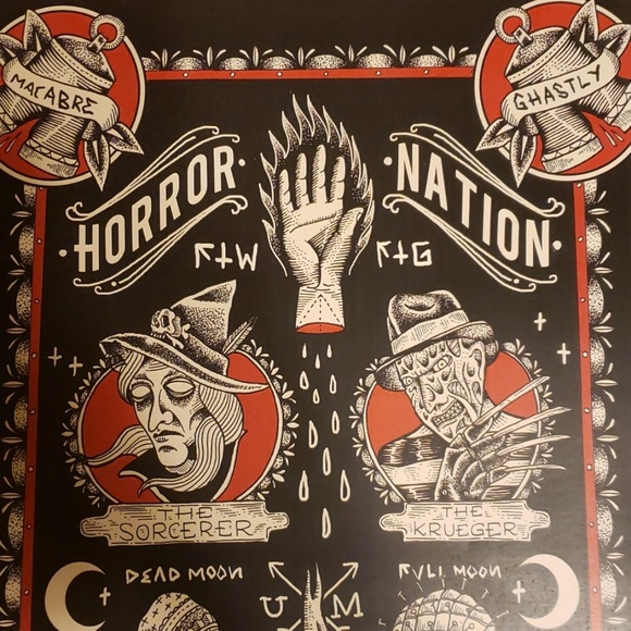 Too Fast Horror Nation Freddy Kruegar Pinhead 11"x17" Tattoo Lithograph Print - Picture 2 of 4